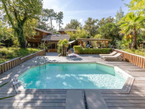 Villa en Bois avec Piscine Chauffée, Proche Plage & Dégustations Ostréicoles - FR-1-736-38